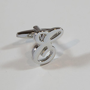 Gemelli Cufflink Letter E 100% Ottone